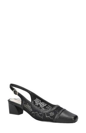 Easy Street Fortune Square Toe Slingback Pump in Black at Nordstrom Rack, Size 8.5