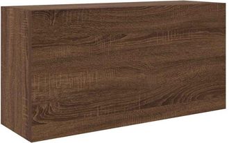 vidaXL Mueble de pared baño madera ingeniería roble marrón 80x25x40 cm Vidaxl