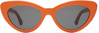 Illesteva Pamela Sunglasses in Aperol /Grey at Nordstrom