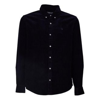 Carhartt Work in Progress Button-down Shirt - Heren - Casual Overhemden - Blauw - S - Overhemden
