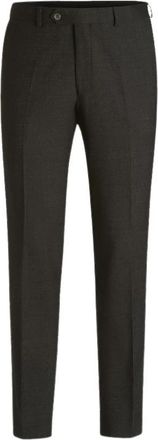 Oscar Jacobson Slim Fit Denz Broek - Heren - Slim Fit Broeken - Zwart - 3XL - Wol - Broeken