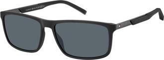 Tommy Hilfiger Grey Blue Pilot Mens Sunglasses TH 1675/S 0003/IR 59