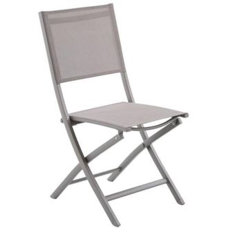 Hesperide Set di 4 sedie da giardino essentia pieghevoli in nocciola - Hesp&eacute;ride