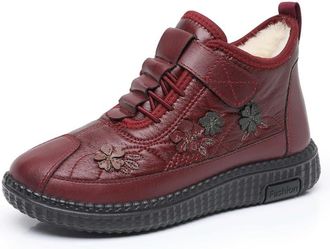 Generic GLDFW Cotton Boots Winter Warm Shoes Lightweight Winter Shoes Womens Flat Soft Cotton Womens Shoes