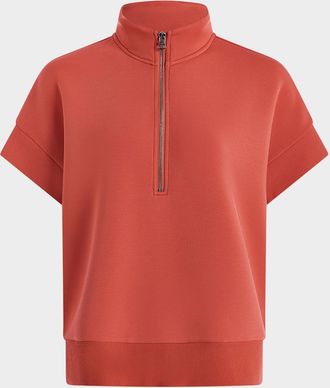 Varley Ritchie Short-Sleeve Half-Zip Sweatshirt