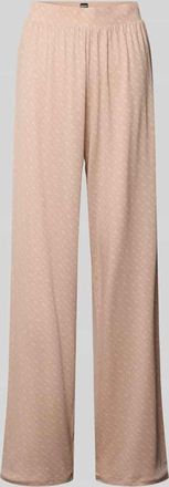 HUGO BOSS Relaxed Fit Pyjama-Hose aus Lyocell-Mix in Beige, Größe XXL