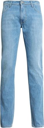 Boggi Milano Jeans, Heren, Blauw, W36, Katoen, Lichtblauwe Slim-Fit Katoenen Jeans