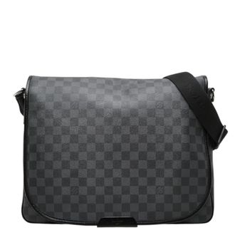 Louis Vuitton Black Pvc Leather Shoulder Bag (Pre-Owned)