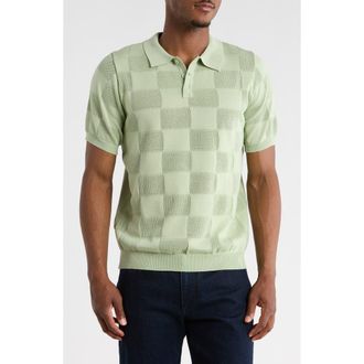 T.R. Premium Slim Fit Polo Sweater in Sage at Nordstrom Rack, Size Xxx-Large