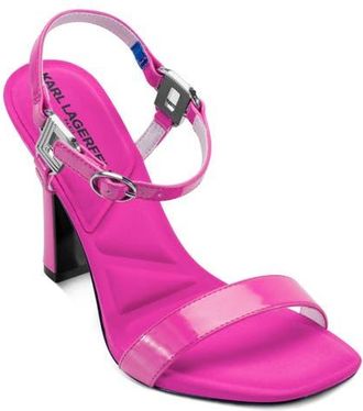 Karl Lagerfeld Cybil Ankle Strap Sandal in Fuchsia at Nordstrom, Size 6.5
