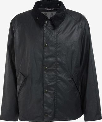Barbour Kurze Wachsjacke mit Hemdkragen