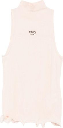 Fendi Mujer, Camisetas, Blanco, Talla: S