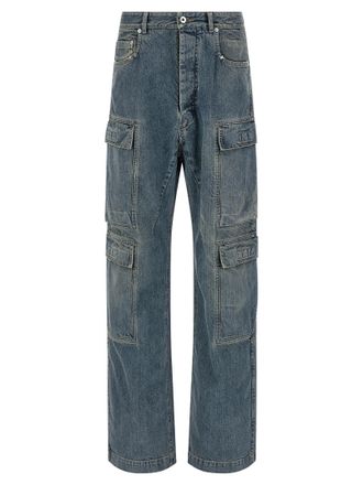 Rick Owens Mens Double Cargo Jeans