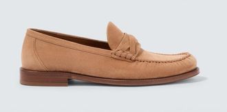 Brunello Cucinelli Suede penny loafers