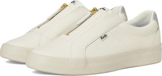 Keds Pursuit Zip Womens Shoes Egret/Black Leather : 6.5 B - Medium