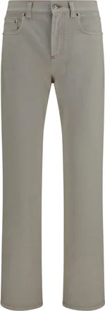 Versace Tapered Denim Jeans - Beige