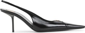 Saint Laurent Black Slingback Pumps