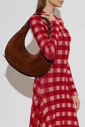 Moschino Suede Bag, Womens, Brown