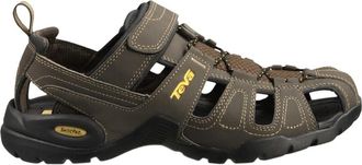 Teva Mens Forebay Closed Toe Sandals, Brown (Turkish Coffee Tkcf), 8 UK
