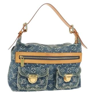 Louis Vuitton Pre-owned Monogram Denim Schoudertas - Dames - Pre-owned - Blauw - Maat: ONE Size Denim