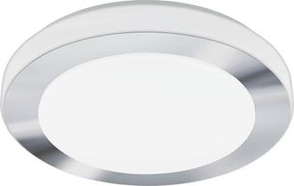 Eglo Plafonnier Led Carpi en Acier Blanc/Chrom&eacute;
