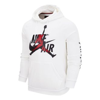 Nike Jordan Air Jordan Alphabet Logo Pullover Hooded Fleece White DH9505-101