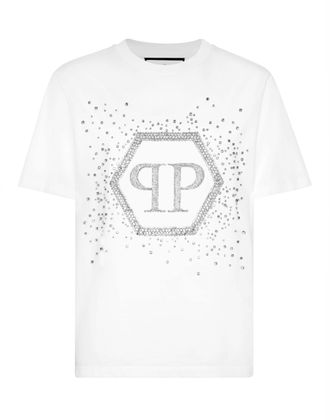 Philipp Plein T-Shirt Man Pasvorm Hexagon