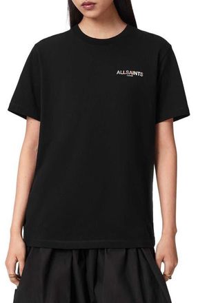 AllSaints Blaze Cotton Graphic T-Shirt in Black at Nordstrom, Size X-Small
