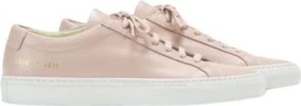 Common Projects Blush Leren Sneakers met Witte Zool - Dames - Sneakers - Roze - 36 EU - Leer - Schoenen