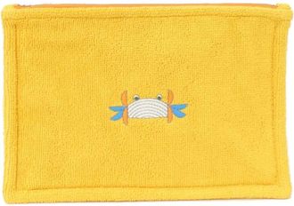 Herm&egrave;s Sun Yellow Pile Fabric Pouch (Pre-Owned)