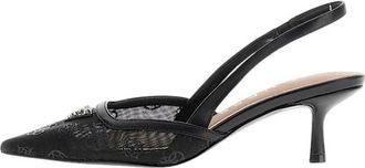 Guess Yanno Logo Slingback - Dames - Pumps - Zwart - 36 EU - Leer - Schoenen