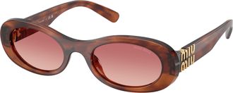 Miu Miu Etruscan Oval Ladies Sunglasses MU 06ZS 26E50U 50