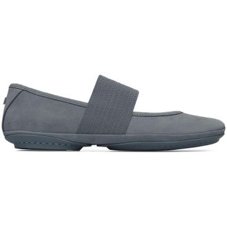 Camper Right Nina 21595 Nubuck Womens Slip On Shoes - Light Grey - Size:UK 8