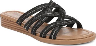 Blowfish Addison Wedge Sandal in Black Faux Leather at Nordstrom Rack, Size 7.5