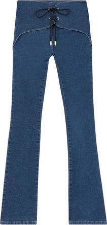 GCDS Hello Kitty Flare Broek - Dames - Bootcut Jeans - Blauw - W24 - Denim - Jeans
