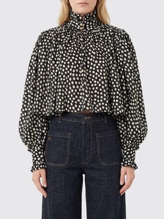 Chlo&eacute; Camicia Chlo&eacute; in seta con stampa a pois