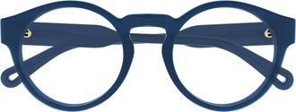 Chlo&eacute; Ch0159o Rounded Navy Blue Eyeglasses