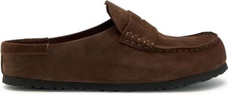 Birkenstock Naples Wrapped Suede Loafers - Brown - 44 (IT44 / UK10)