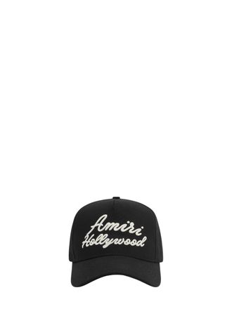 Amiri Black Logo-Embroidered Baseball Cap