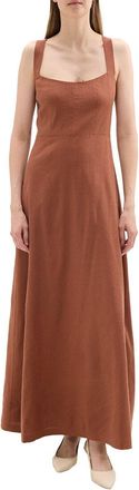 Theory Linen-Blend Maxi Dress