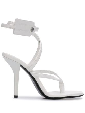Off-white Zip-Tie 110mm sandals - women - Leather/Leather/Leather - 39