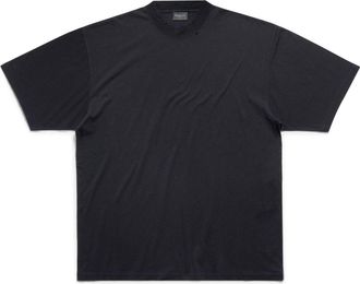 Balenciaga (WMNS) Balenciaga T-shirt Medium Fit Black Faded 739784TOVF49034