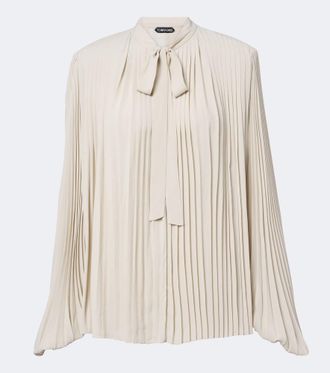 Tom Ford Blusa in cr&ecirc;pe de chine