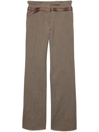 パンツ PRADA Midnight blue wool cigarette pant Prada Midnight Blue Wool Cigarette Pant from $879.00 - on