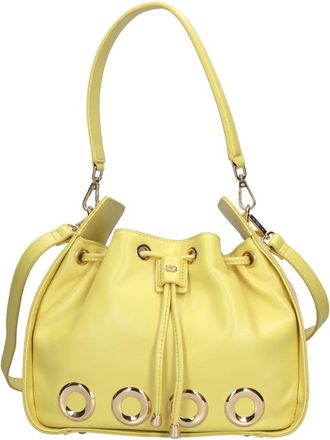 La Carrie The Eye Fred - Dames - Schoudertassen - Geel - ONE Size - Leer - Tassen