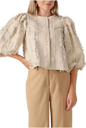Minus Dames, Jassen, Beige, Maat: M