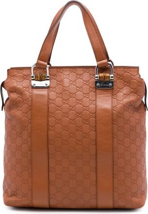 Gucci Pre-owned Gucci Guccissima Tender Bamboo Bar Tote Unisex HIITBRP7M8Y9CHUZ