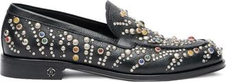 Roberto Cavalli Schoenen, Heren, Veelkleurig, 41 EU, Leer, Florence Studs Pantafola