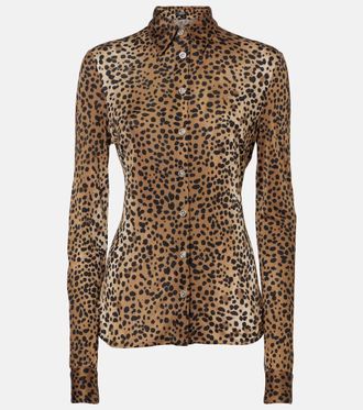 Versace Leopard-print shirt