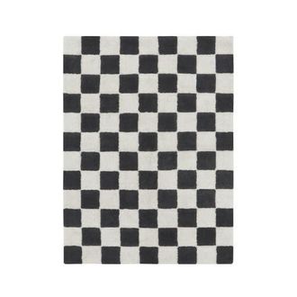 Lorena Canals Washable Rug Kitchen Tiles in Natural, Dark Grey at Nordstrom, Size Medium